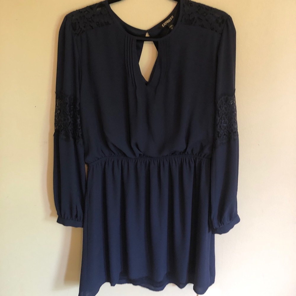 Express navy dress